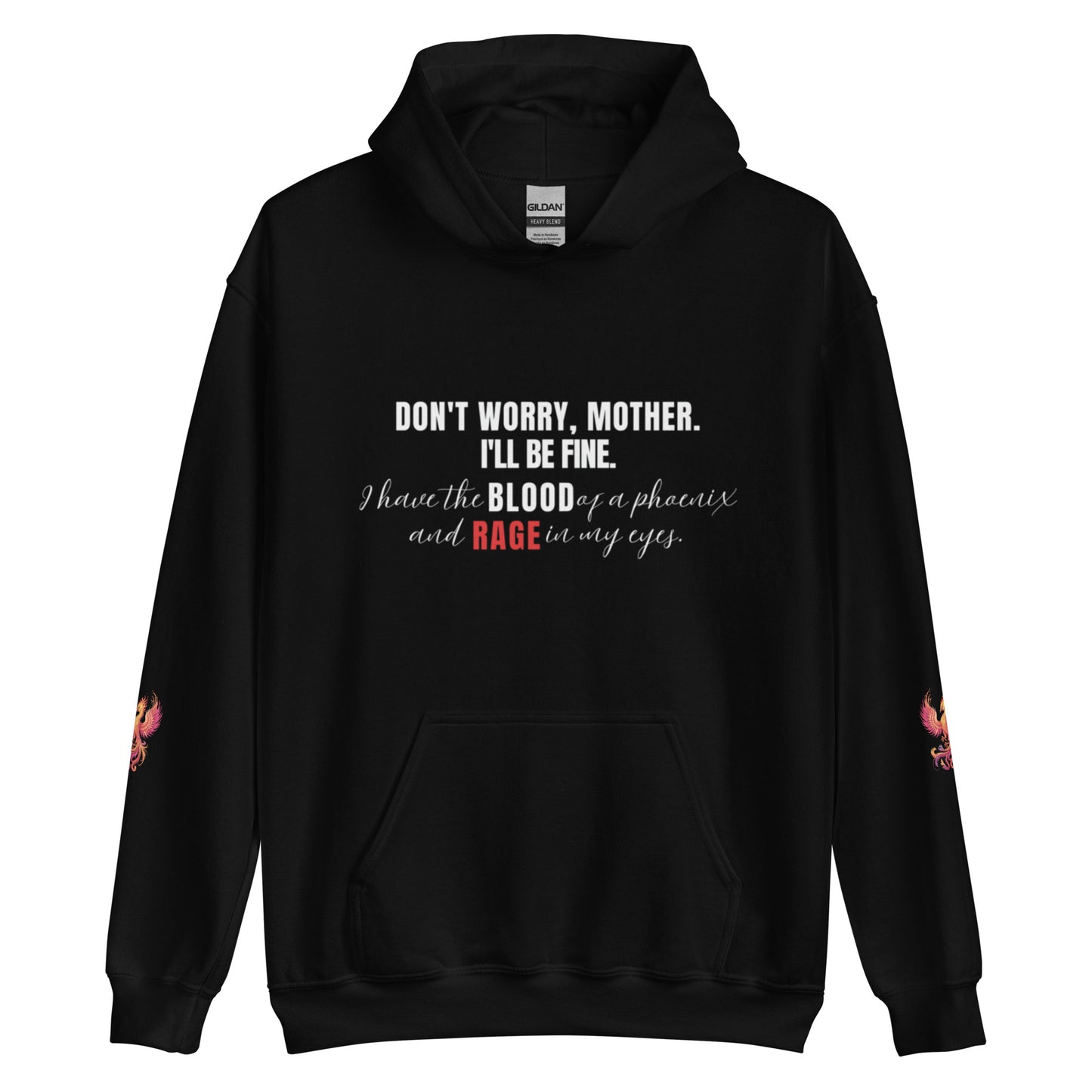 Blood of a Phoenix Hoodie - Dark Romance Apparel